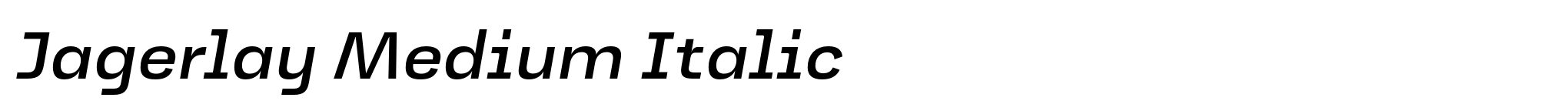 Jagerlay Medium Italic image